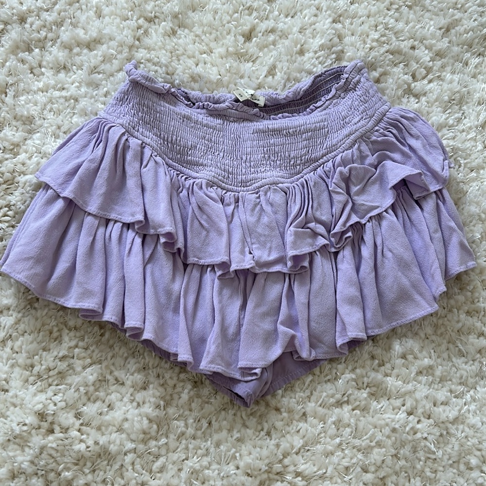 Lavender rock n rags ruffle skirt XS